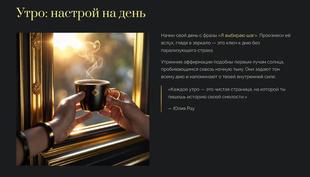 Мини-гайды Юлии Рау — путь к внутренней опоре и уверенности